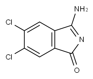 5,6-dichloro-3-imino-2,3-dihydro-1H-isoindol-1-one 结构式