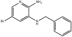 2,3-Pyridinediamine, 5-bromo-N3-(phenylmethyl)- 结构式