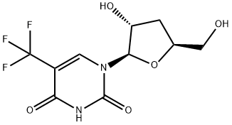 化合物 3'-DEOXY-5-TRIFLUOROMETHYLURIDINE 结构式