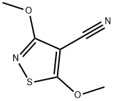 3,5-二甲氧基异噻唑-4-腈 结构式