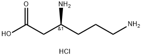 (S)-3,6-二氨基己酸二盐酸盐 结构式
