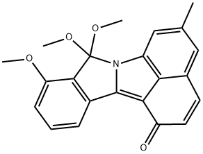 Benz[cd]isoindolo[2,1-a]indol-1(8H)-one, 8,8,9-trimethoxy-5-methyl- (9CI) 结构式