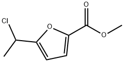 2-Furancarboxylic acid, 5-(1-chloroethyl)-, methyl ester 结构式