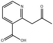 2-(2-氧代丙基)烟酸 结构式