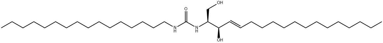 D-<I>ERYTHRO</I>-N-[2-(1,3-DIHYDROXY-4E-OCTADECENE)]-N'-HEXADECANE-UREA;C16-UREA-CERAMIDE 结构式