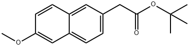 2-Naphthaleneacetic acid, 6-methoxy-, 1,1-dimethylethyl ester 结构式