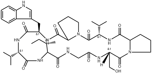 Schnabepeptide 结构式