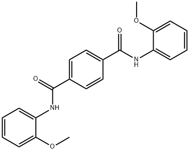 1-N,4-N-bis(2-methoxyphenyl)benzene-1,4-dicarboxamide 结构式