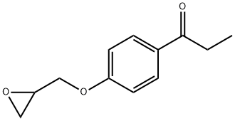 1-[4-(环氧乙烷-2-基甲氧基)苯基]丙烷-1-酮 结构式