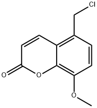 2H-1-Benzopyran-2-one, 5-(chloromethyl)-8-methoxy- 结构式