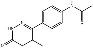 Acetamide, N-[4-(1,4,5,6-tetrahydro-4-methyl-6-oxo-3-pyridazinyl)phenyl]- 结构式