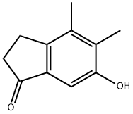6-羟基-4,5-二甲基-2,3-二氢-1H-茚-1-酮 结构式