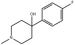 4-Piperidinol, 4-(4-fluorophenyl)-1-methyl- 结构式