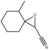 4-甲基-1-氧杂螺[2.5]辛-2-甲腈 结构式
