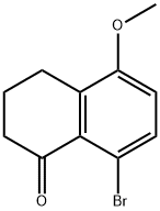8-溴-5-甲氧基-3,4-二氢萘-1(2H)-酮 结构式