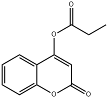 2H-1-Benzopyran-2-one, 4-(1-oxopropoxy)- 结构式