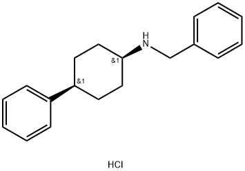 REL-(1R,4S)-N-苄基-4-苯基环己-1-胺盐酸盐 结构式