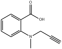 Benzoic acid, 2-(methyl-2-propyn-1-ylamino)- 结构式