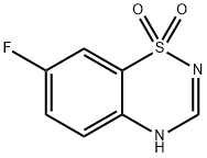 7-氟-4H-苯并[E][1,2,4]噻二嗪1,1-二氧化物 结构式