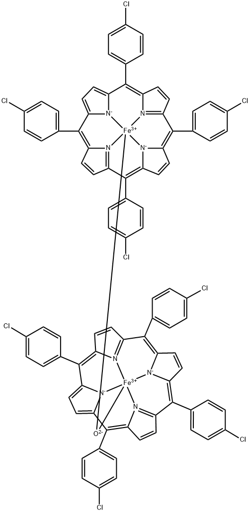 双四对氯苯基卟啉铁 结构式