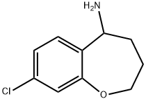 1-Benzoxepin-5-amine, 8-chloro-2,3,4,5-tetrahydro- 结构式