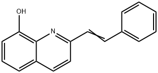 8-Quinolinol, 2-(2-phenylethenyl)- 结构式