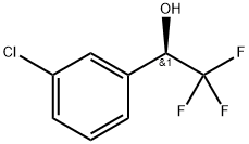 (R)-2,2,2-Trifluoro-1-(3-chlorophenyl)ethanol 结构式