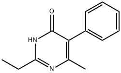 4(3H)-Pyrimidinone, 2-ethyl-6-methyl-5-phenyl- 结构式