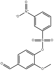 4-formyl-2-methoxyphenyl 3-nitrobenzene-1-sulfonate 结构式