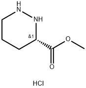(S)-六氢哒嗪-3-羧酸甲酯盐酸盐 结构式