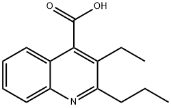 3-乙基-2-丙基喹啉-4-羧酸 结构式