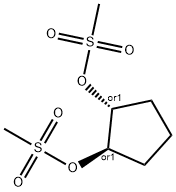 rac-trans-1,2-Dimethanesulphonyloxycyclopentane 结构式