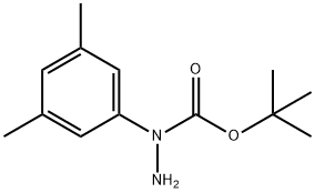 1-(3,5-二甲基苯基)肼-1-羧酸叔丁酯 结构式