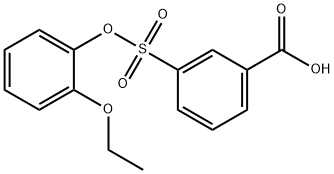 Benzoic acid, 3-[(2-ethoxyphenoxy)sulfonyl]- 结构式