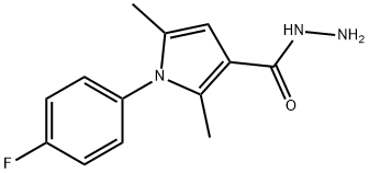 1H-Pyrrole-3-carboxylic acid, 1-(4-fluorophenyl)-2,5-dimethyl-, hydrazide 结构式