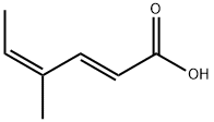 4-methylhexa-2,4-dienoic acid 结构式