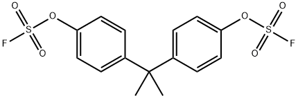 丙烷-2,2-二基双(4,1-亚苯基)双(磺酰氟) 结构式