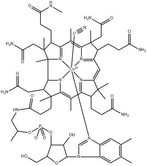 34-甲基氰钴胺 结构式