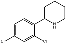 Piperidine, 2-(2,4-dichlorophenyl)- 结构式