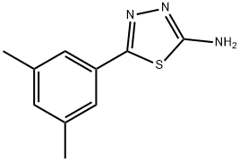 5-(3,5-二甲基苯基)-1,3,4-噻二唑-2-胺 结构式