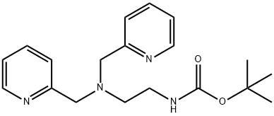 Carbamic acid, N-[2-[bis(2-pyridinylmethyl)amino]ethyl]-, 1,1-dimethylethyl ester 结构式