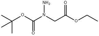 Hydrazinecarboxylic acid, 1-(2-ethoxy-2-oxoethyl)-, 1,1-dimethylethyl ester 结构式