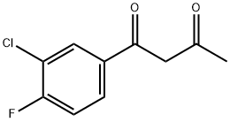 1-(3-氯-4-氟苯基)丁烷-1,3-二酮 结构式