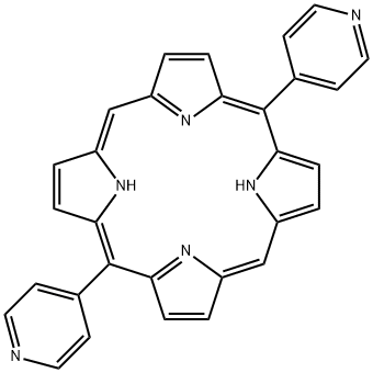 21H,23H卟啉,5,15-二-4-吡啶基- 结构式