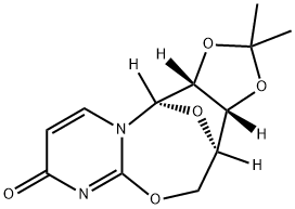 2,5'-脱氢-2',3'-O-异亚丙基尿苷 结构式