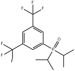 (3,5-Bis(trifluoromethyl)phenyl)diisopropylphosphine oxide 结构式