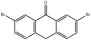 2,7-二溴蒽-9(10H)-酮 结构式