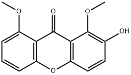 2-Hydroxy-1,8-dimethoxyxanthone 结构式