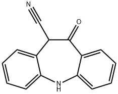 5H-Dibenz[b,f]azepine-10-carbonitrile, 10,11-dihydro-11-oxo- 结构式