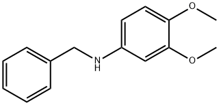 N-苄基-3,4-二甲氧基苯胺 结构式